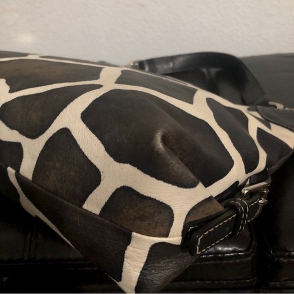 Vintage Dooney & Bourke Giraffe Hobo Handbag Purse - Picture 7 of 13